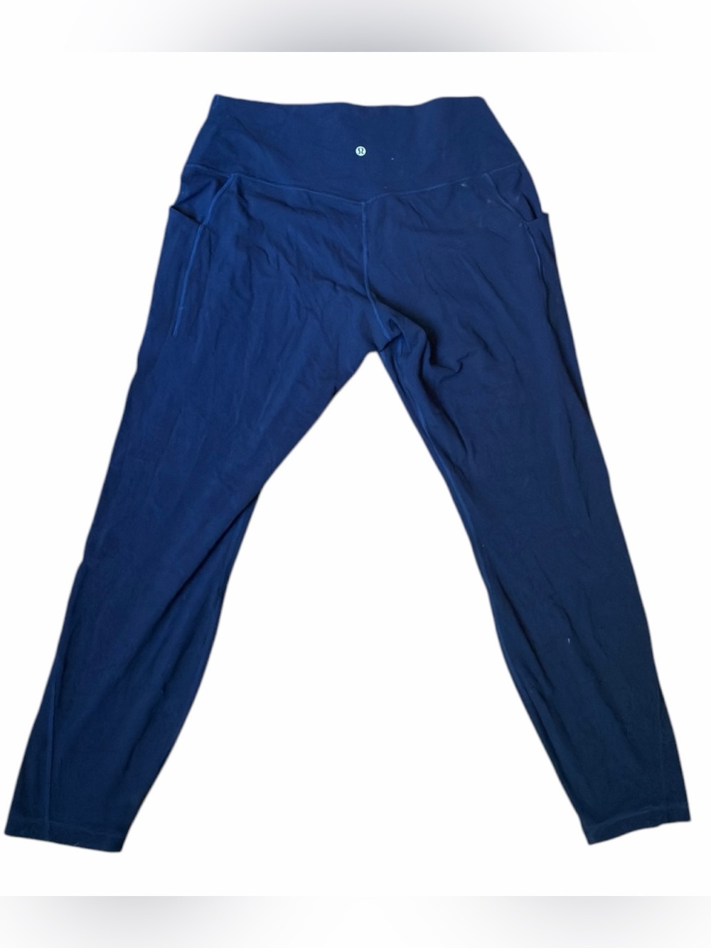 Lululemon Align High Rise Leggings With Pockets Size 16 Navy Blue Nulu LW5EHBS E - Picture 2 of 6